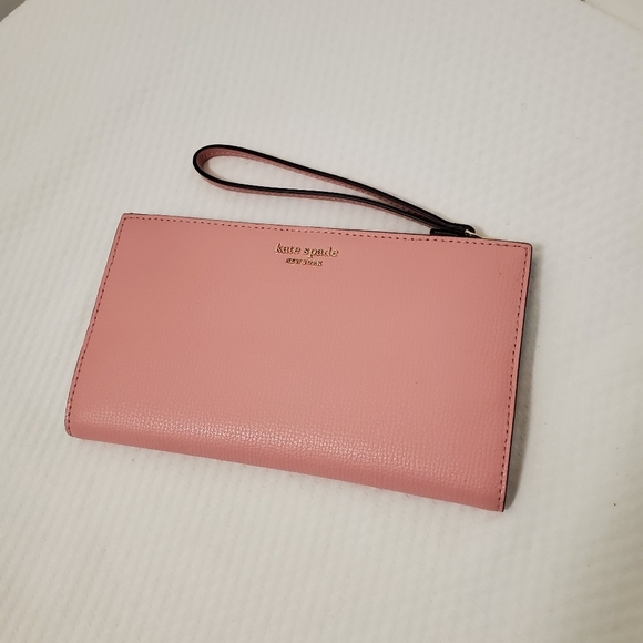 EC Kate Spade Pink Safiano Leather Wristlet/Wallet, Colorful - Picture 9 of 12
